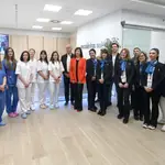 El presidente del Grupo Recoletas Salud, Amando Rodríguez y la gerente de Recoletas Salud en Burgos, Pilar Gómez, presentan el nuevo Centro Médico ‘Virgen del Manzano’