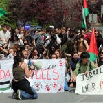 Universitarios de Granada se manifiestan por la ruptura de relaciones con Israel