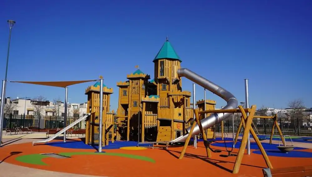 Castillo de Robinia en el parque infantil de Leganés
