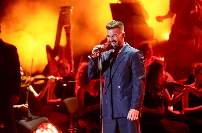 El artista puertorriqueño, Ricky Martin, durante el concierto en el Starlite de Marbella, a 14 de julio de 2023 en Málaga (Andalucía, España)