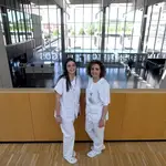 Dos enfermeras del Hospital Universitario de Burgos