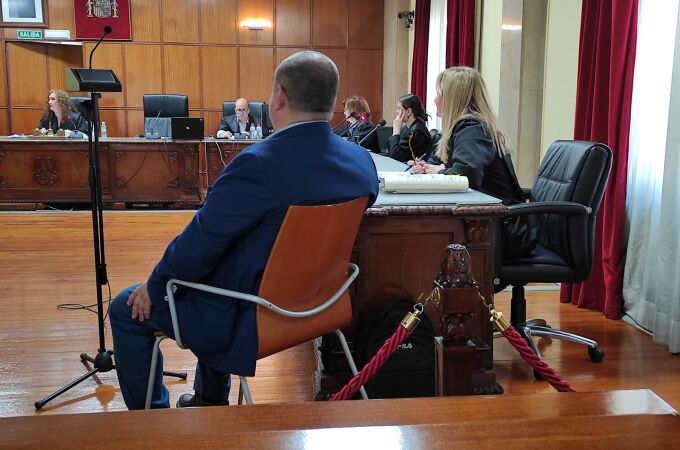 El acusado durante el juicio