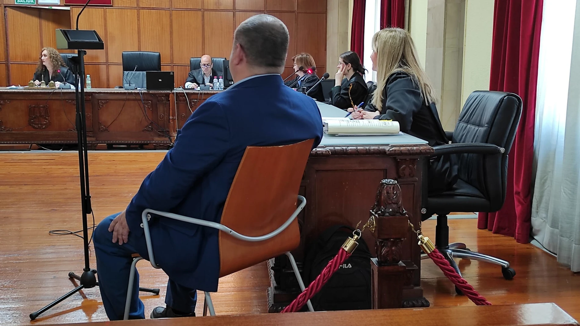 El acusado durante el juicio