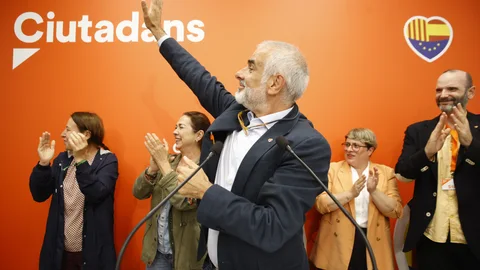 Carlos Carrizosa, candidato de Ciudadanos, que hizo gala de elegancia en su comparecencia del domingo