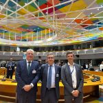 El conseller de Educación, José Antonio Rovira, hoy durante su intervención en el Consejo de Educación de la UE