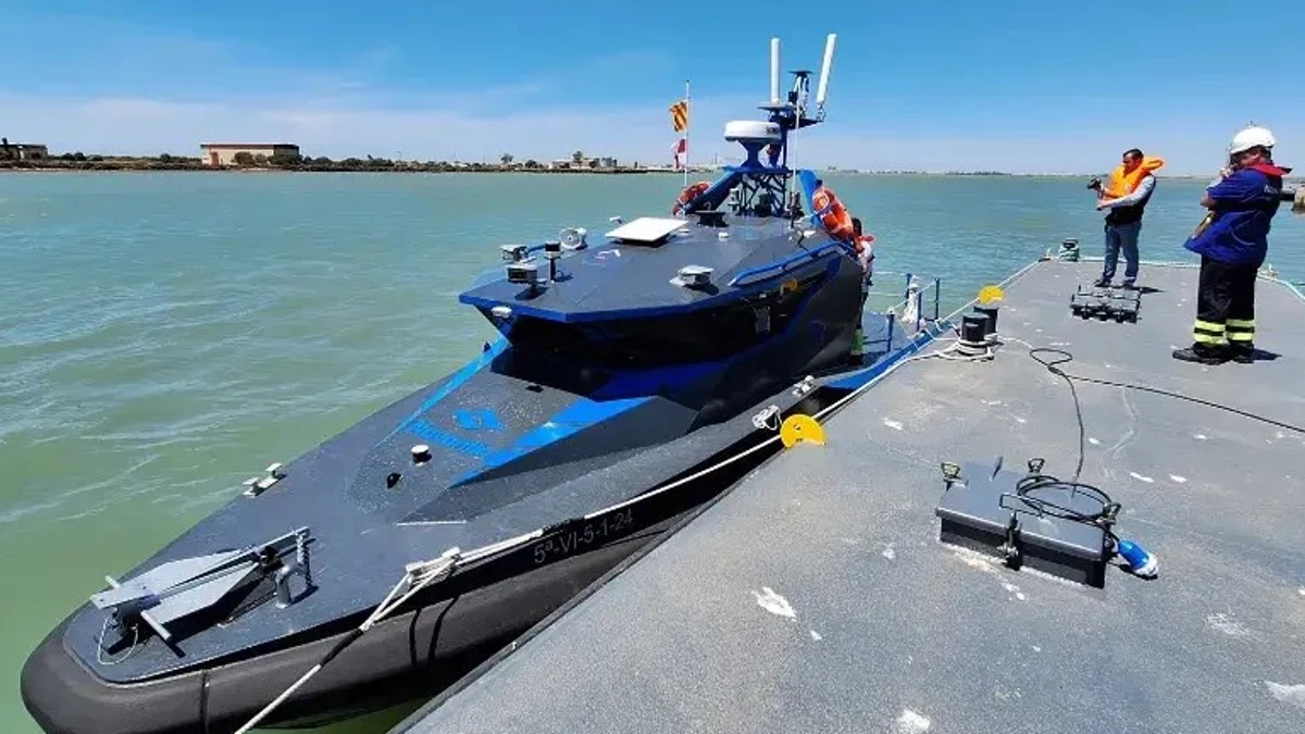 Así es el USV Poniente, el futurista buque no tripulado que prueba Navantia