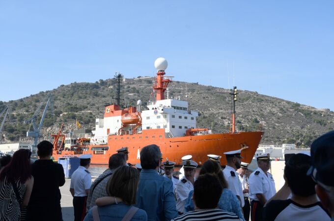 El BIO 'Hespérides' regresa a Cartagena tras finalizar su misión científica en la Antártida