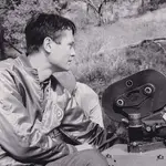 Roger Corman durante el rodaje de "El viaje", de 1967