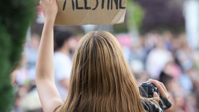 Nueva concentración en solidaridad por el pueblo palestino en Ciudad Universitaria (Madrid)