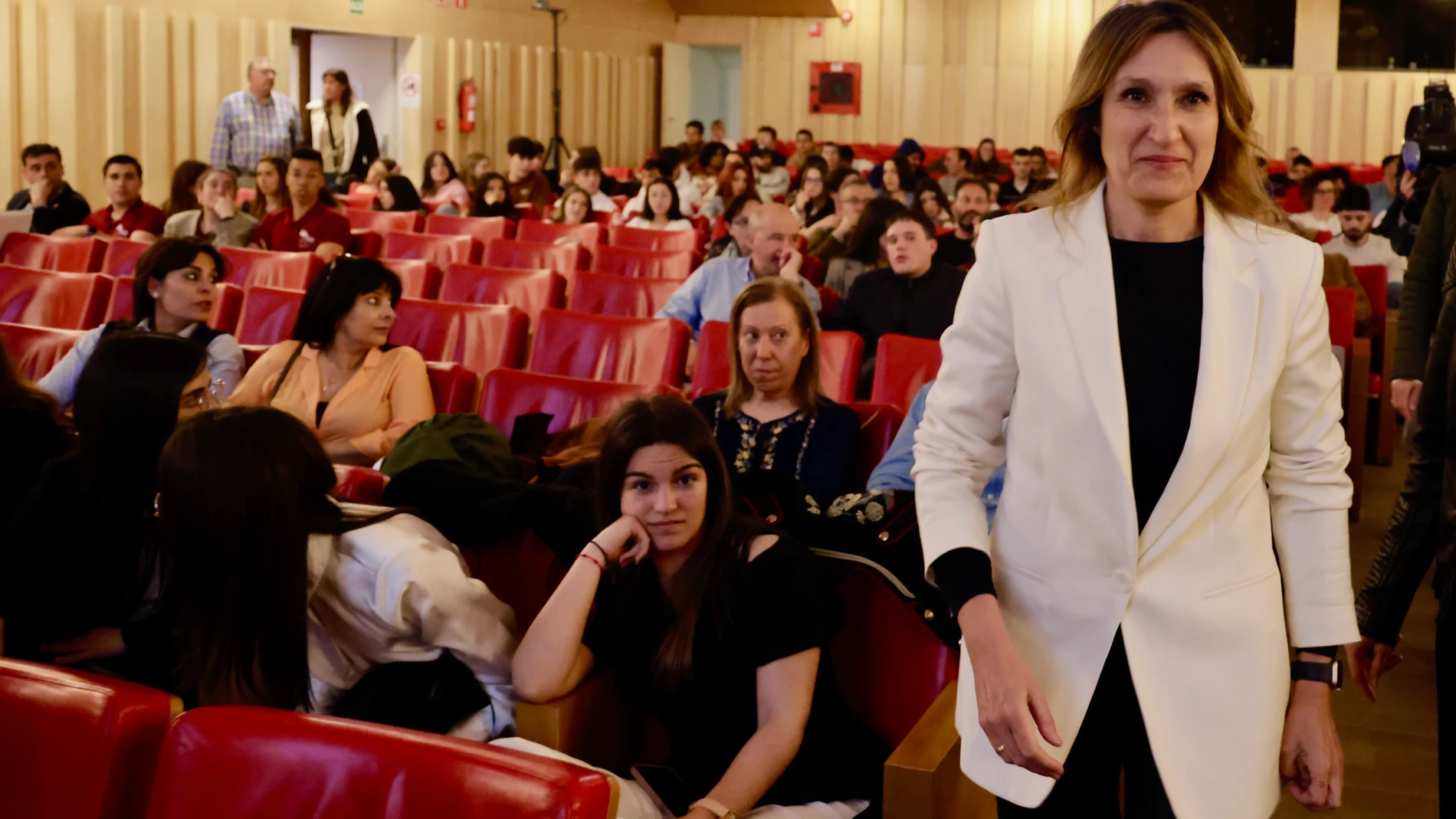 Lucas durante la entrega de los Premios de Investigación en Salamanca