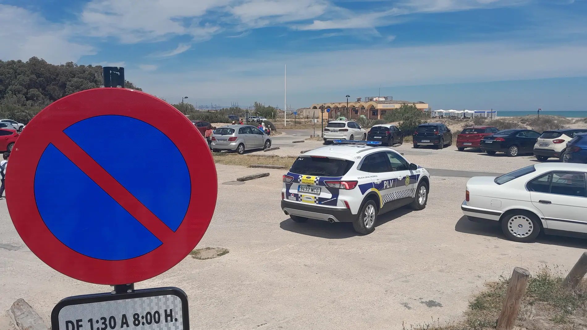 En la zona de los restaurantes, la prohibición de aparcar se ha retrasado a las 1.30 horas