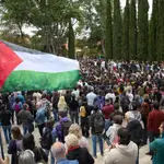 Nueva concentración en solidaridad por el pueblo palestino en Ciudad Universitaria (Madrid)
