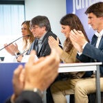 Carles Puigdemont se reúne con diputados de Junts en Perpignan (Francia)