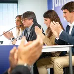 Carles Puigdemont se reúne con diputados de Junts en Perpignan (Francia)