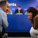 Carles Puigdemont se reúne con diputados de Junts en Perpignan (Francia)