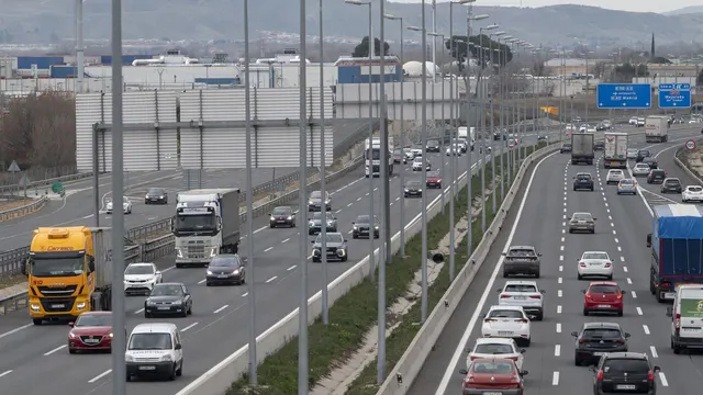 MADRID.-Afectaciones al tráfico en la autovía A-2 por las obras de mejora del carril Bus-VAO