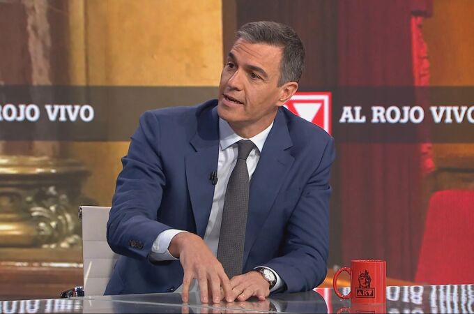 Antonio García Ferreras ha entrevistado a Pedro Sánchez este viernes en Al Rojo Vivo.
