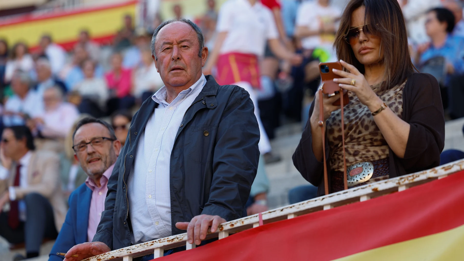 El empresario Luis Miguel Rodríguez, el Chatarrero, asiste al primer festejo de la Feria de San Isidro