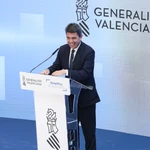El presidente de la Generalitat, Carlos Mazón, durante la presentación del Plan Simplifica
