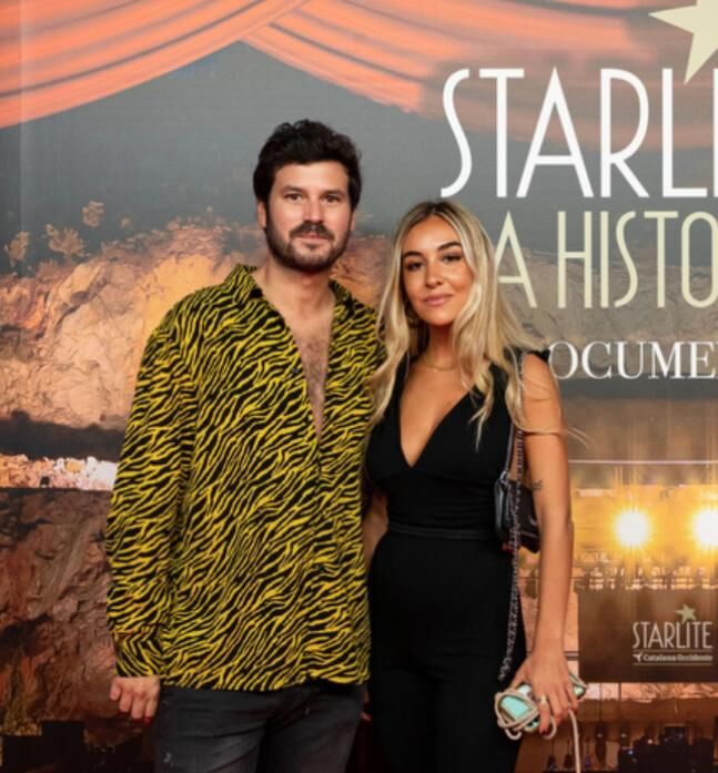 Willy Barcenas y Loreta Sesma en el estreno del documental.