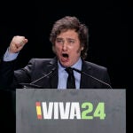 Milei asiste al acto ‘Viva 24’ organizado por VOX