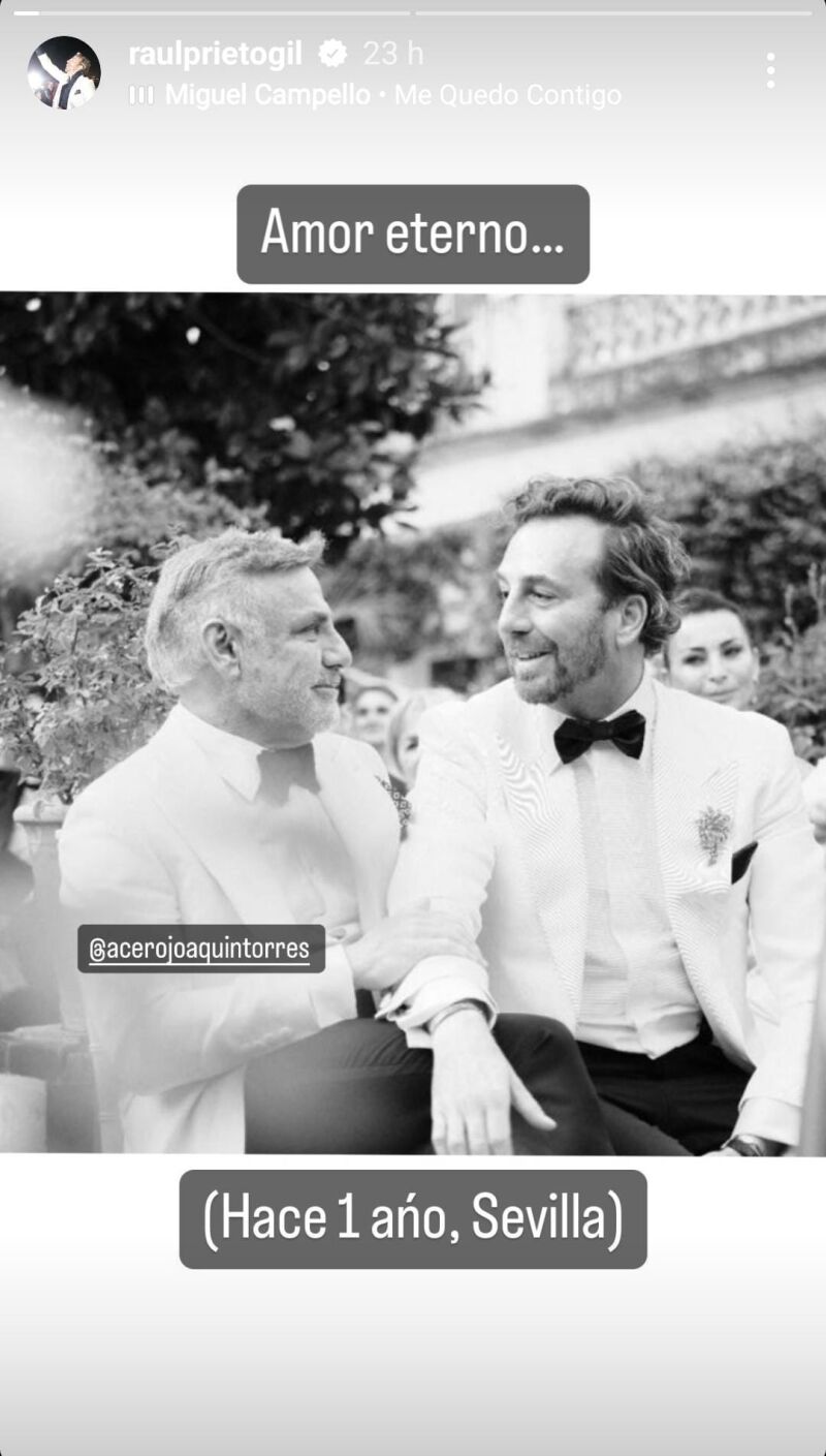 Joaquín Torres y Raúl Prieto en su boda