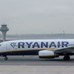 Un avión de la aerolínea Ryanair.