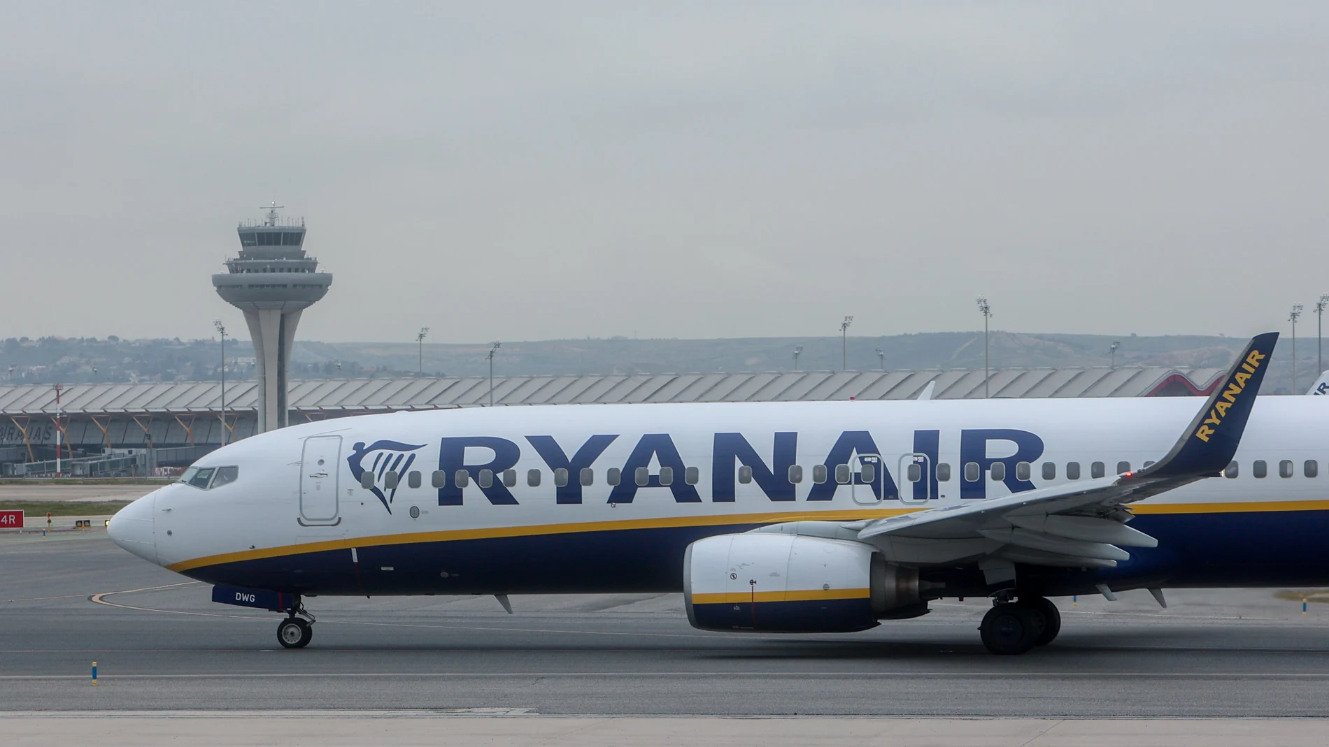 Un avión de la aerolínea Ryanair.