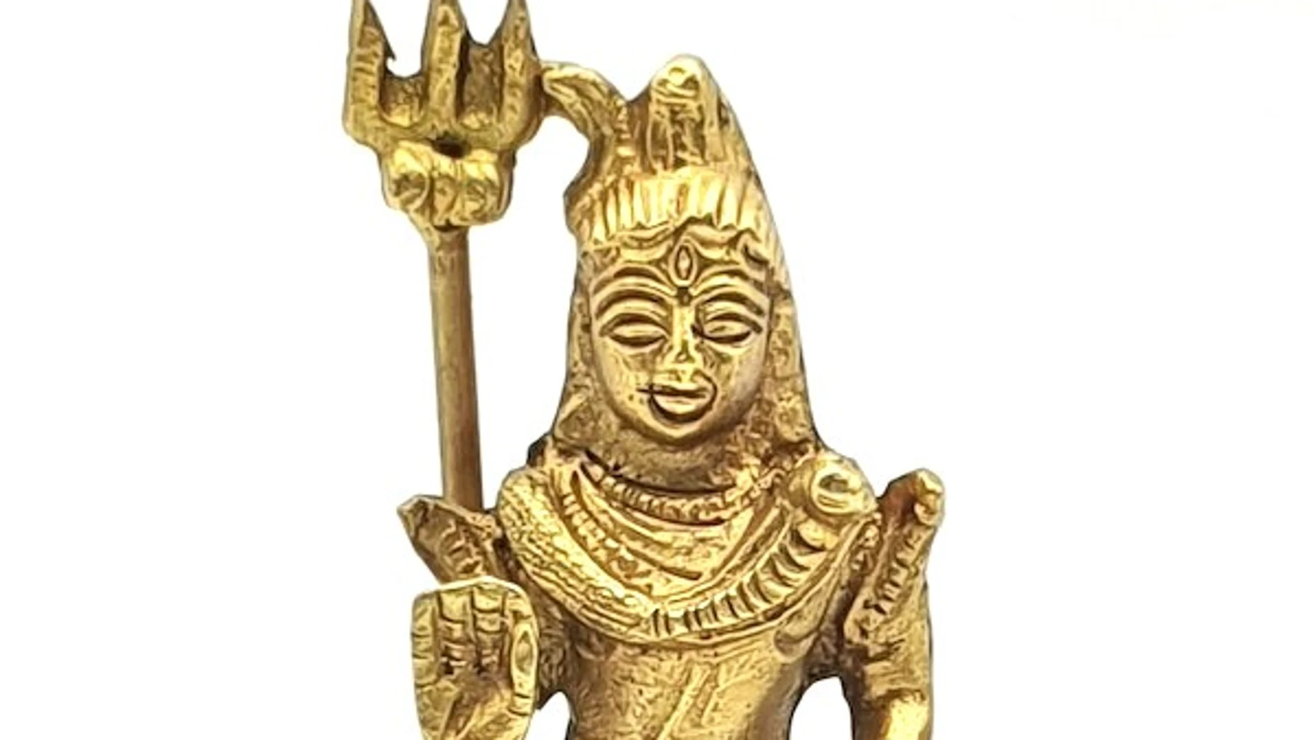Un ejemplo de estatua de bronce del Dios hindú Shiva 