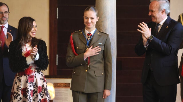 La Princesa Leonor recibe la Medalla de las Cortes de Aragón
