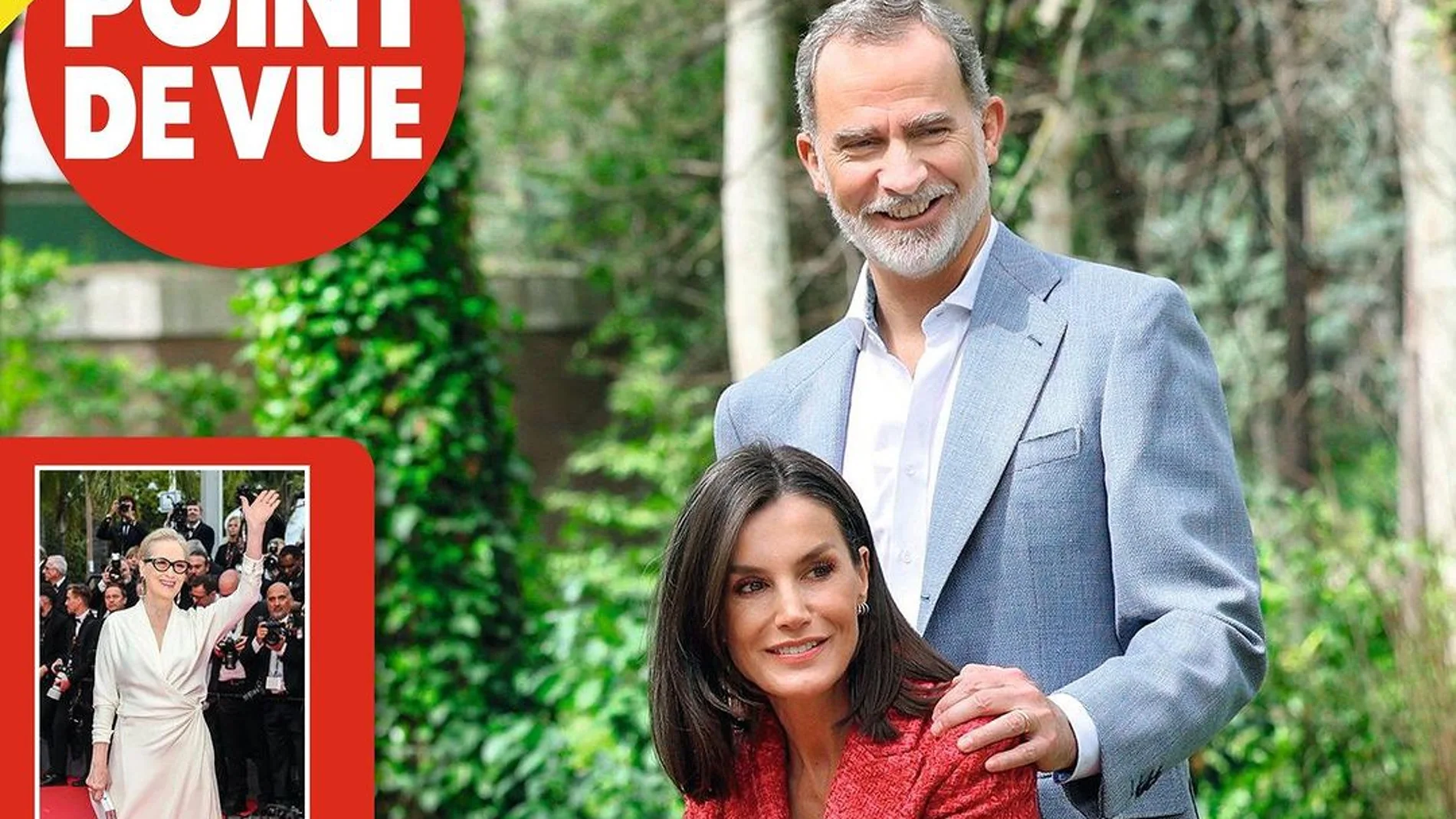 Los Reyes Felipe y Letizia, portada de la revista "Point de Vue"