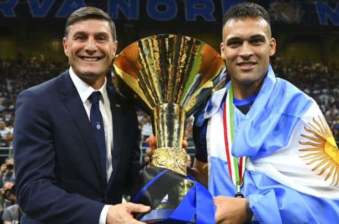Lautaro y Zanetti celebran el vigésimo Scudetto