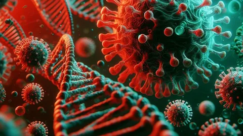 Representación de secuencias de virus integradas en el ADN humano