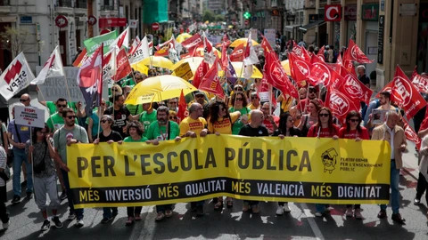 Huelga convocada en sector educativo en Valencia por Plataforma en Defensa de l’Ensenyament Públic
