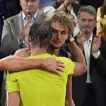Nadal y Zverev, en la semifinal de 2022 en París