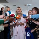 Yolanda Díaz clausura un acto sobre las mujeres en el diálogo social y la negociación colectiva
