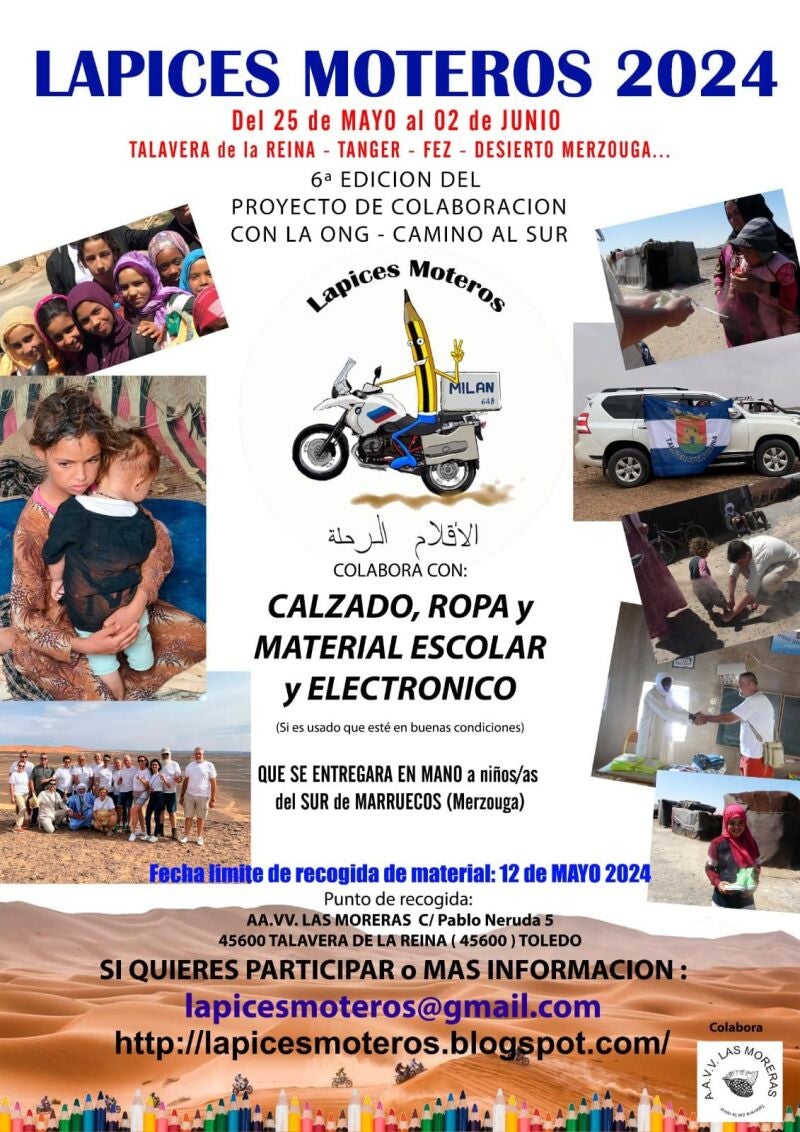 Cartel del proyecto 'Lápices Moteros' 2024