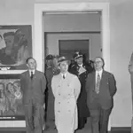 Goebbels en la exposición &quot;Arte degenerado&quot;