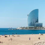 Una imagen de una de las playas de Barcelona