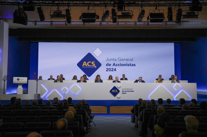 Un momento de la Junta General de Accionistas del grupo ACS, en la que participaron los máximos ejecutivos de la compañía