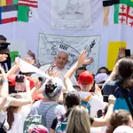 Pope Francis celebrates a mass on World Children&#39;s Day at Saint Peter&#39;s Square