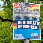 Un cartel electoral del partido ultraderechista Alternativa para Alemania (AfD)