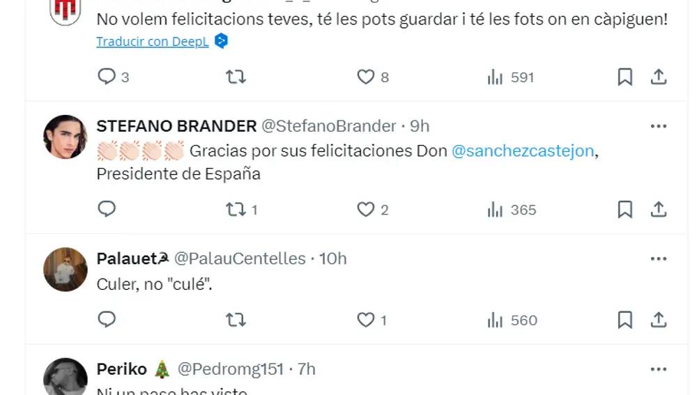 Respuestas a Pedro Sánchez