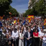 Miles de ciudadanos arropan al PP este domingo en Madrid