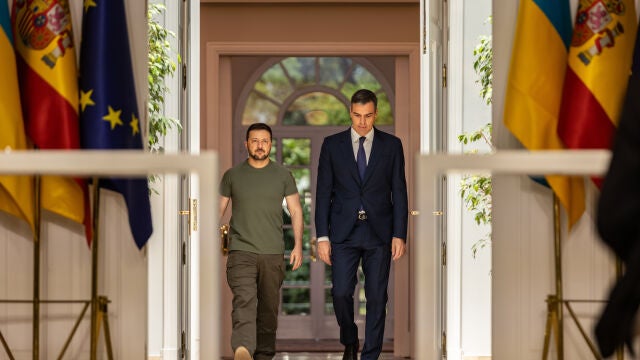 Visita de Zelenski a Pedro Sánchez en el Palacio de la Moncloa@Gonzalo Pérez Mata 