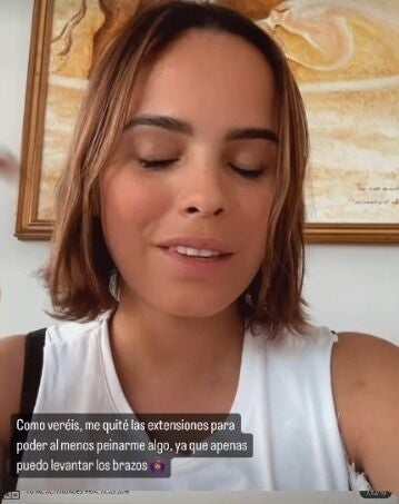 Gloria Camila se quita las extensiones