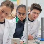 Un grupo de estudiantes en una de las aulas del Colegio Internacional de Valladolid