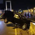 Vehículo accidentado en Sevilla