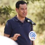 El presidente de la Junta de Andalucía, Juanma Moreno