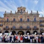 Los jubilados de Telefónica toman las calles de Salamanca